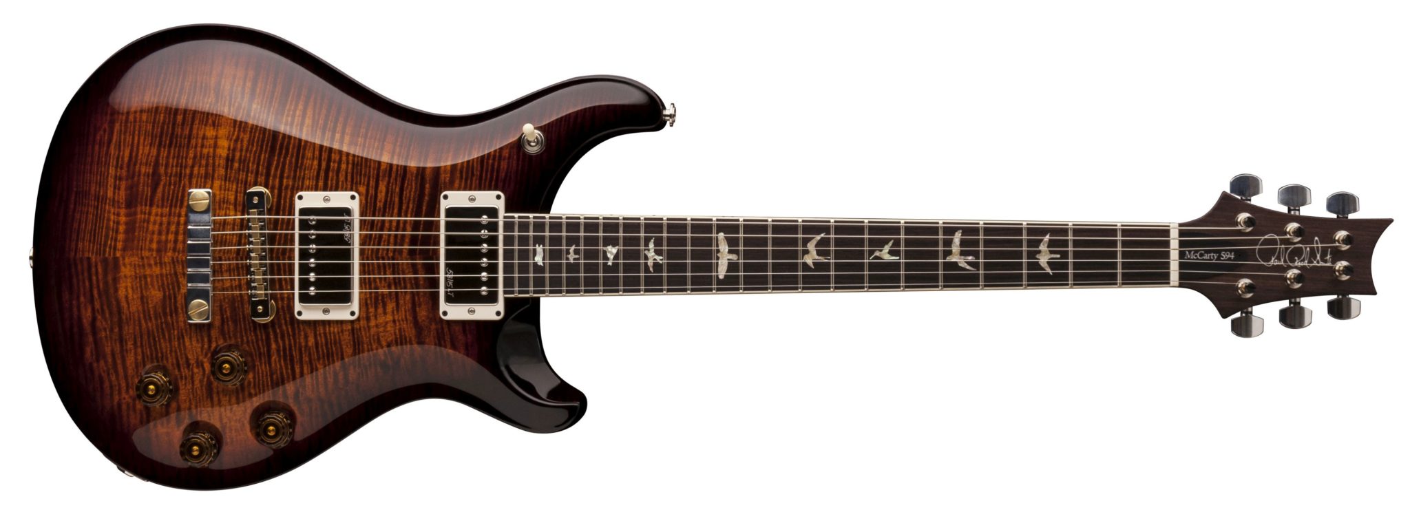 PRS 594 E-Gitarre in der Farbe Black Gold Wrap Burst