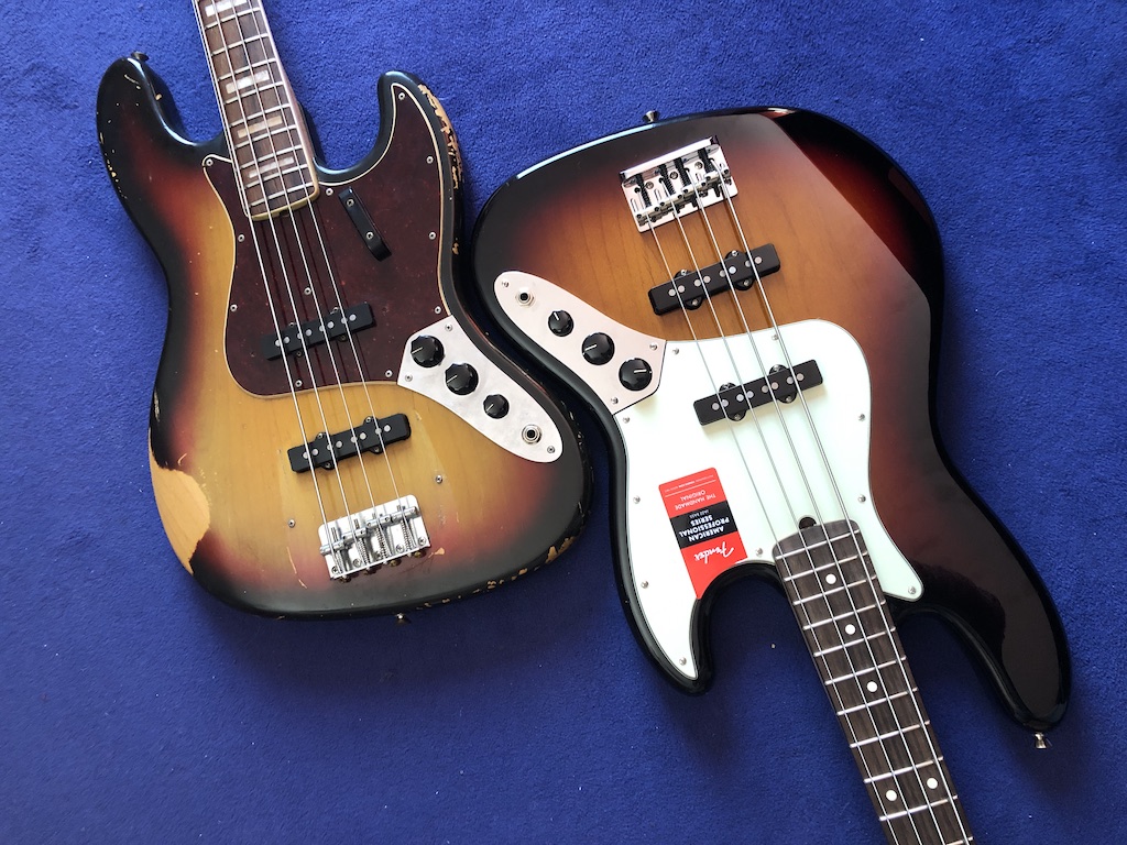 Fender Jazz Bass Vergleich zwischen 1969 und 2019