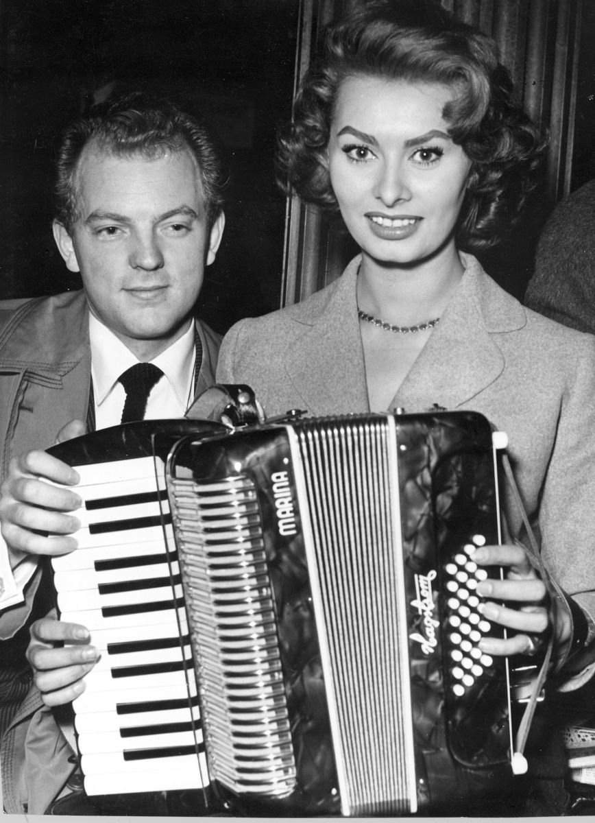 Karl Erik Hagström und Sophia Loren