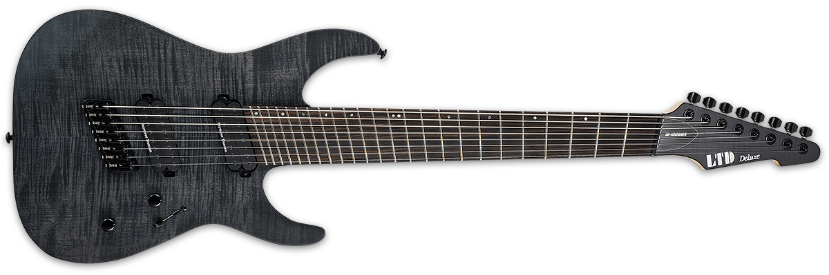 Foto der ESP LTD M-1008MS E-Gitarre mit Fanned Frets.